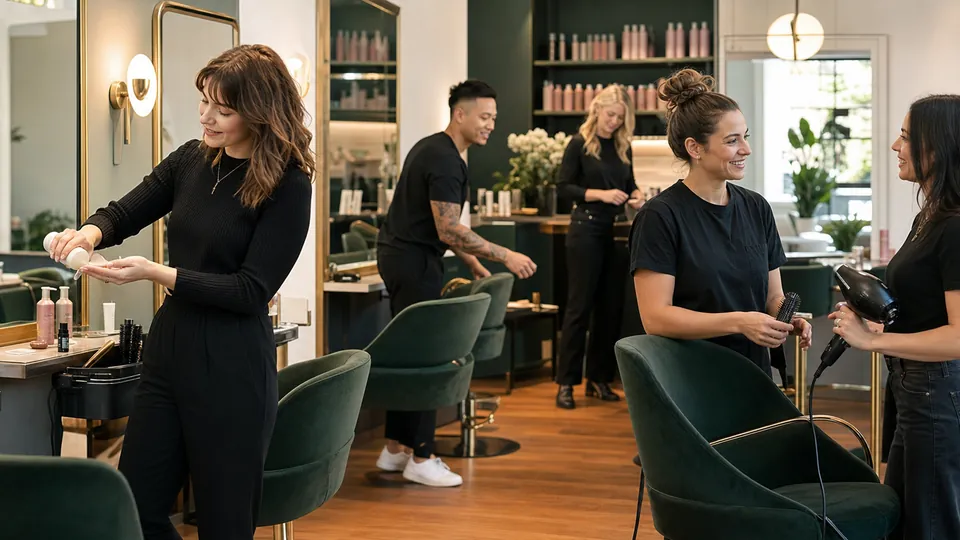 Team im Friseursalon